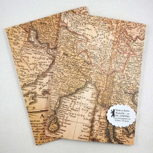 A5 Notiz-Heft Asien Landkarte