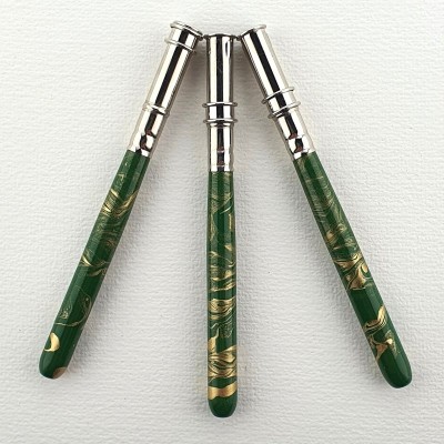 Stiftverlängerung grün - gold marmoriert - Buntstift + so
