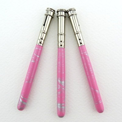 Stiftverlängerung rosa - silber marmoriert 