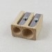 Holz-Doppel-Anspitzer für Buntstifte und Bleistifte